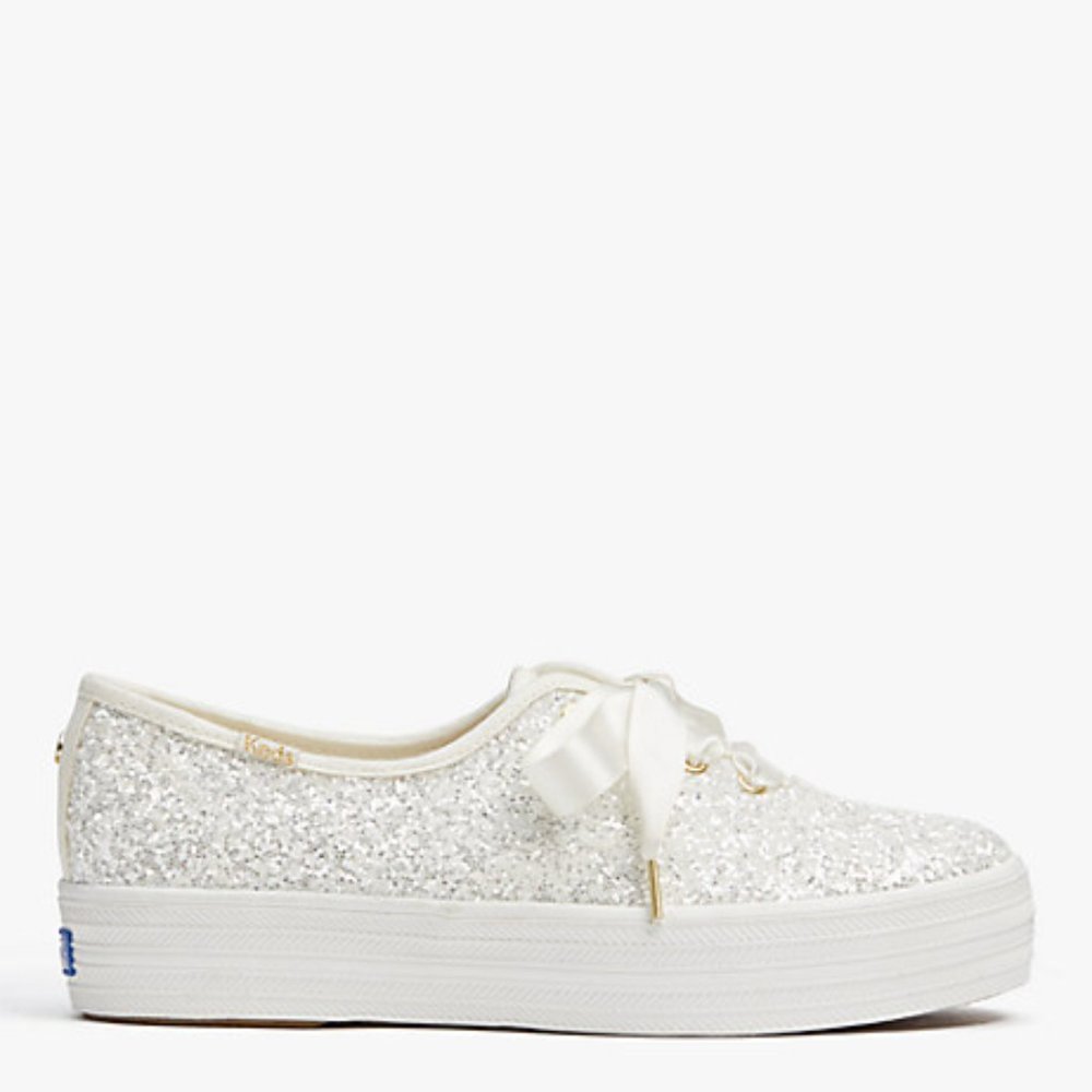 Keds x Kate Spade New York Triple Glitter Sneaker Size 9.5